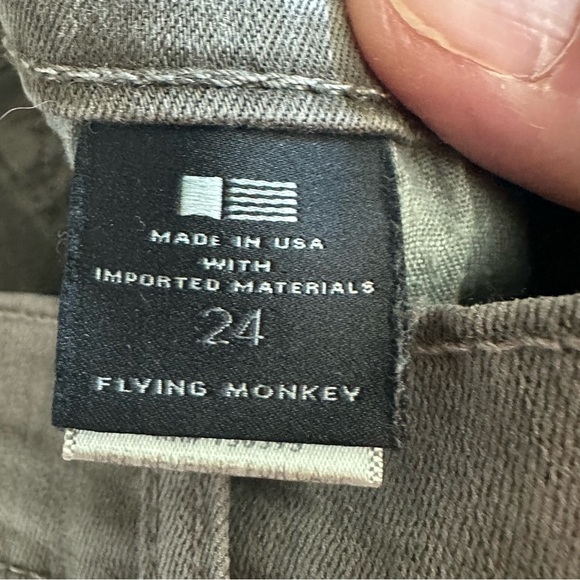 Flying Monkey Low Rise Skinny Distressed Jeans Size 24 Cotton Tencel Blend - Picture 5 of 8